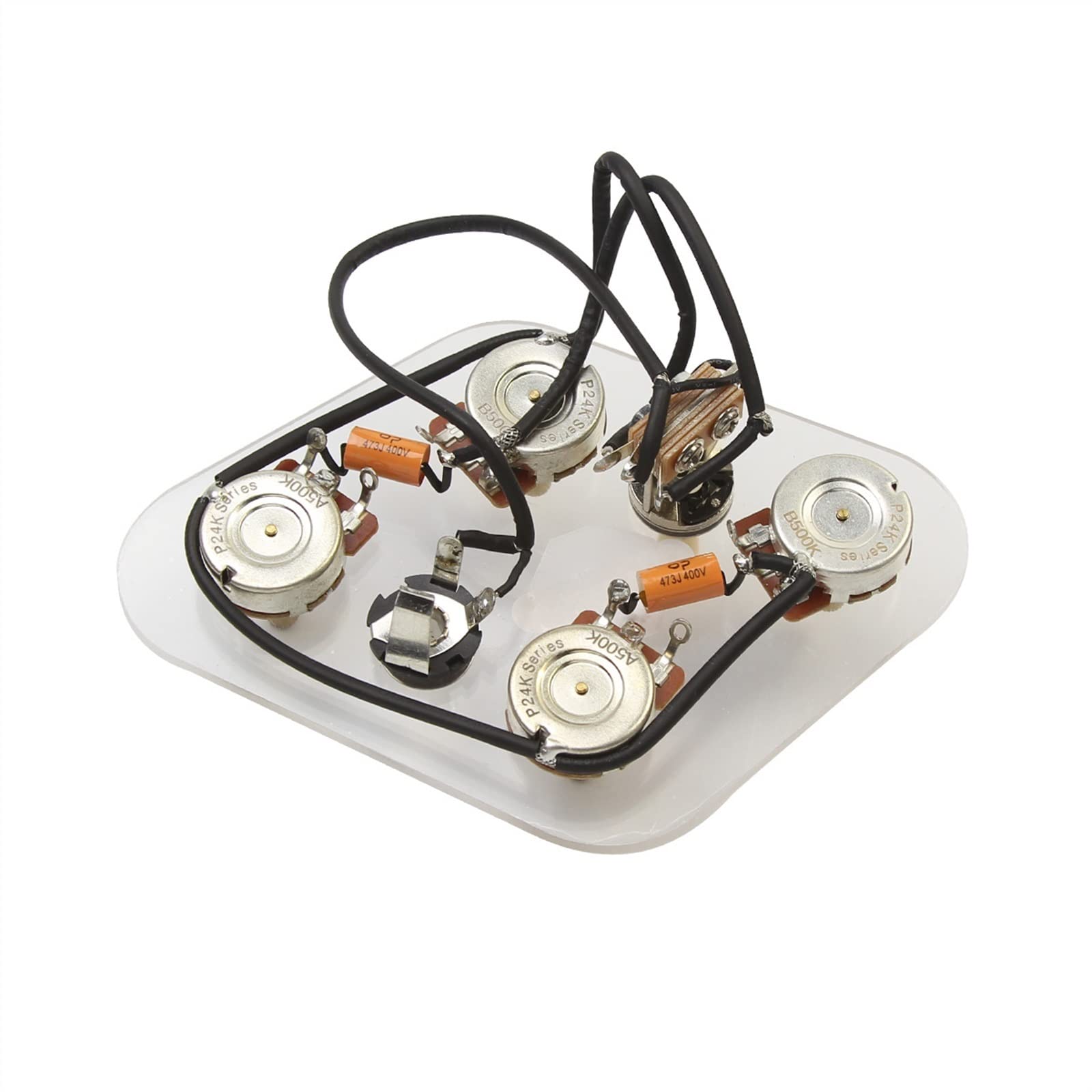 歌ってみた3点セット＋配線類 Amazon.co.jp: 配線済み 2T2V エレキギター配線ハーネスキット 3